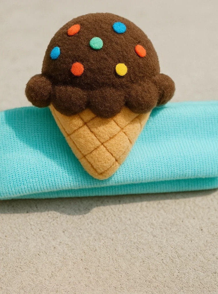 Baby Ice Cream Headband with Yellow Sunglasses