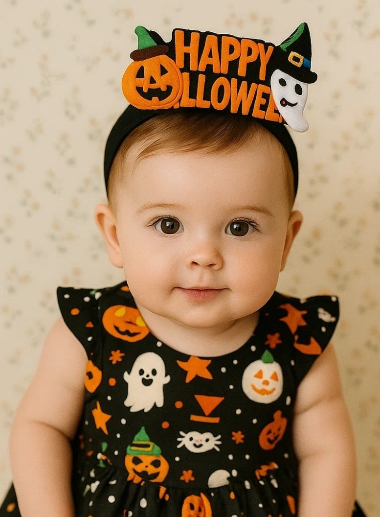 Beebi särav Halloween’i plüüšist peapael