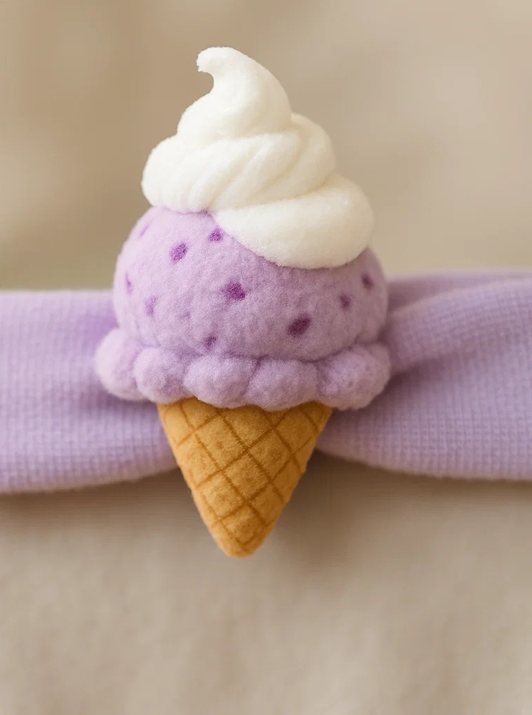 Baby Purple Ice Cream Headband with Sunglasses