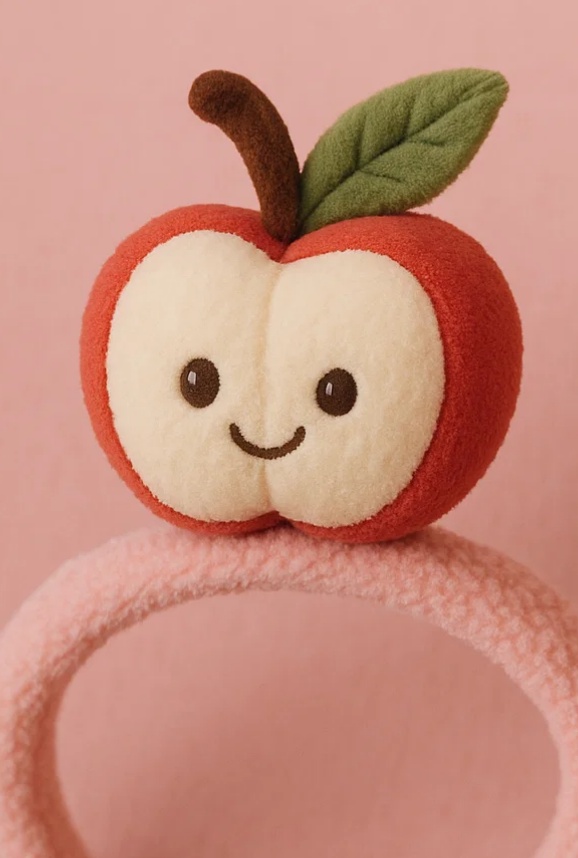 Baby Kopfschmuck mit niedlichem Apfel Plüschtier