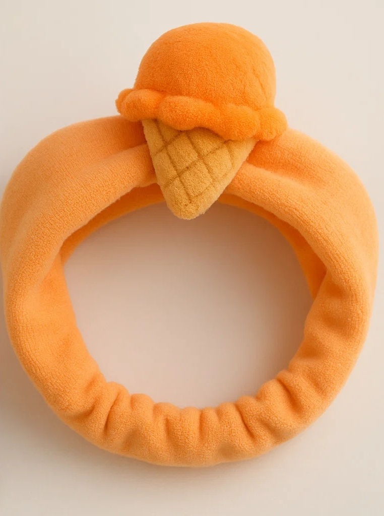 Cinta de helado para bebé en color naranja