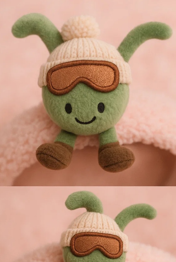 Radiant Halo Dětská čelenka z plyšového hračky s čepicí a doplňky