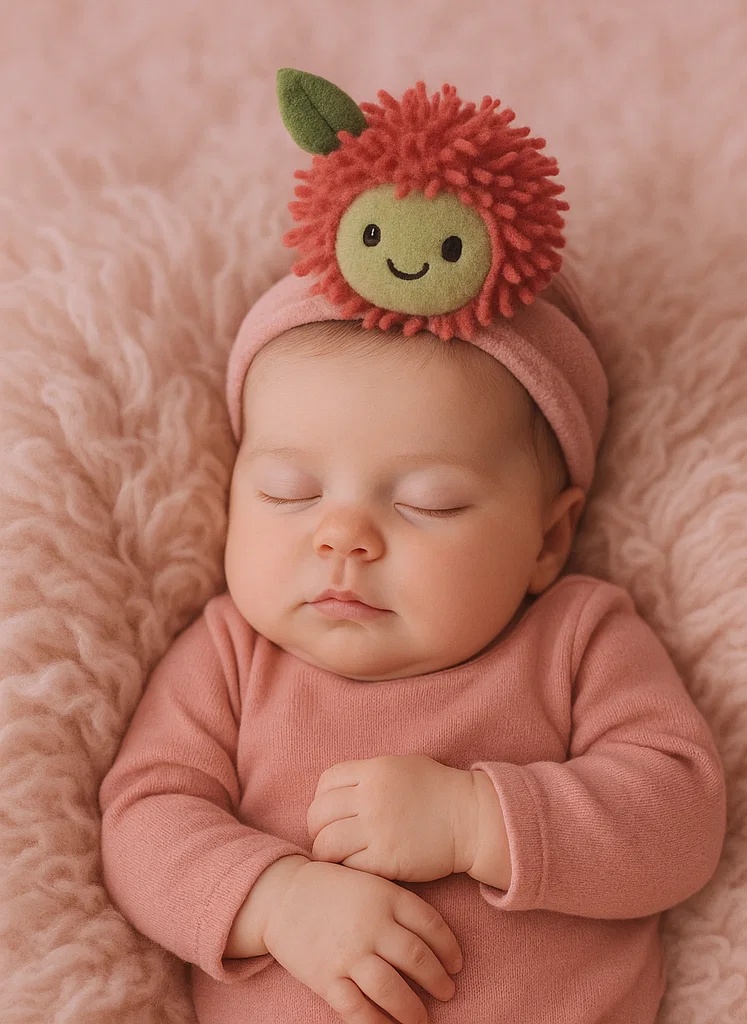 Radiant Halo Plush Toy Baby Headband - Apple Edition