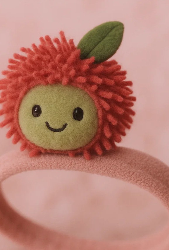Radiant Halo Plush Toy Baby Headband - Apple Edition