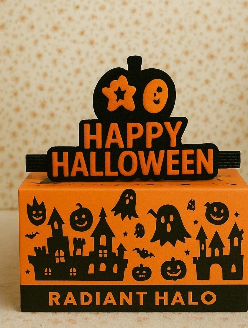 ハロウィン ベビー用ヘアバンド かぼちゃドクロデザイン – 柔らかく快適