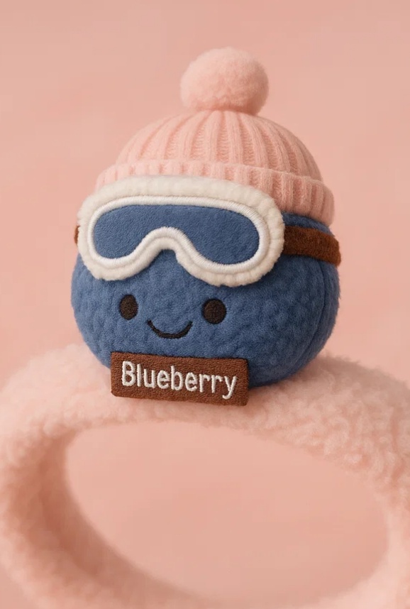Plush Headband Baby Toy, Blueberry Style