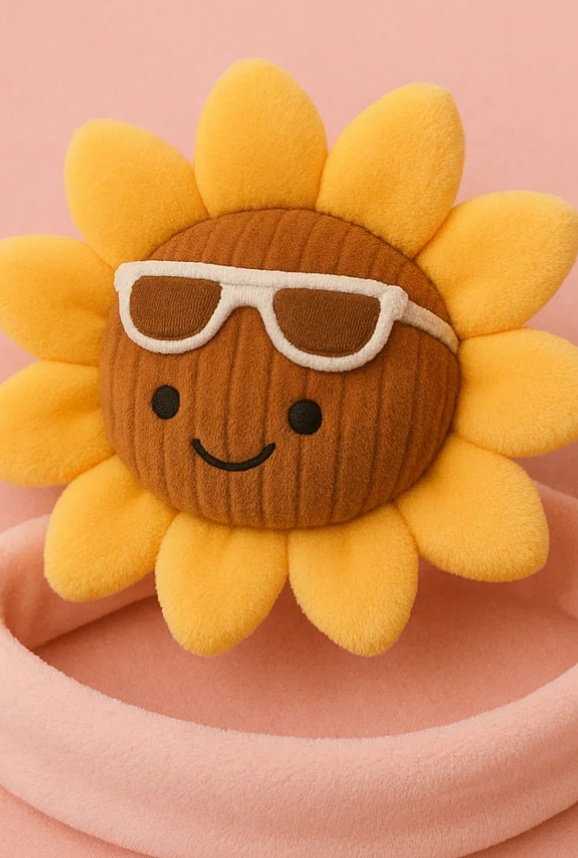 Sunny Bloom Baby Plush Headband