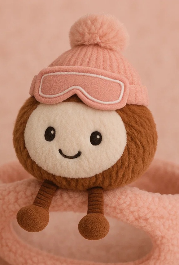 Snowy Pompom Baby Plush Headband