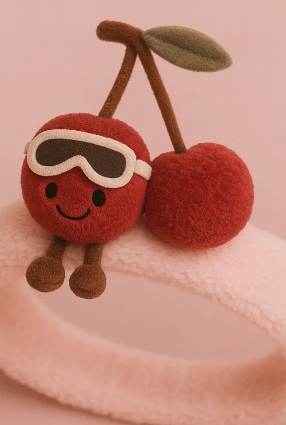 Plush Santa Claus Headband with Après Ski Goggles – Adorable Winter Holiday Headband