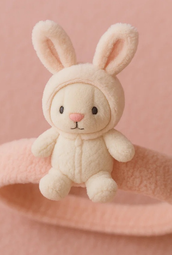 Plush Bunny Baby Headband – Adorable Soft Winter Accessory