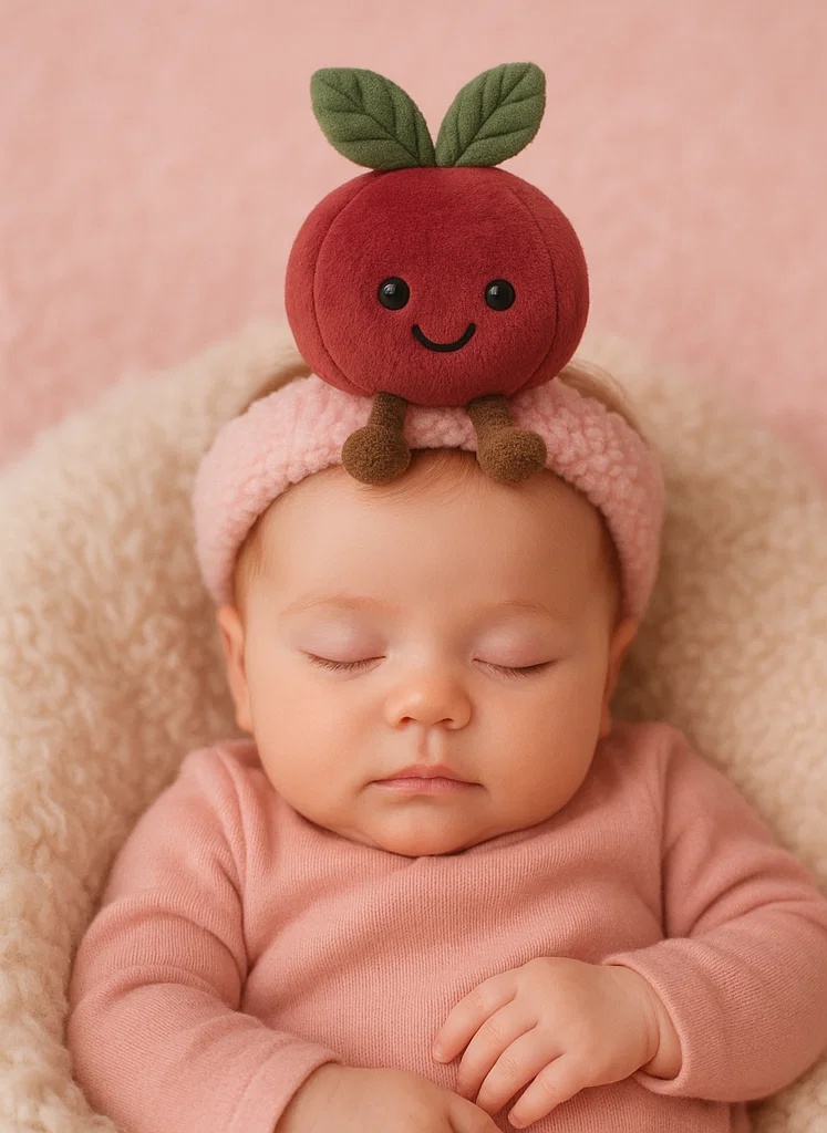 Adorable Plush Toy Baby Headband with Panda Design - Soft and Comfortable for Newborns