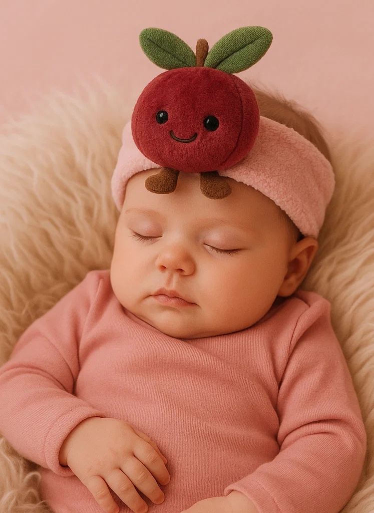 Adorable Plush Toy Baby Headband with Rabbit Design - Soft and Comfortable for Newborns