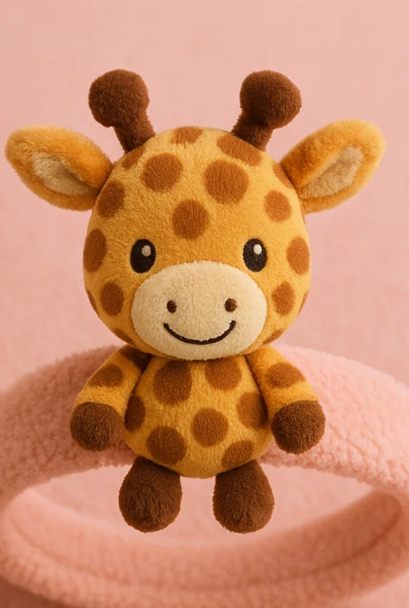 Adorable Plush Toy Baby Headband with Bear Design - Soft and Comfortable for Newborns