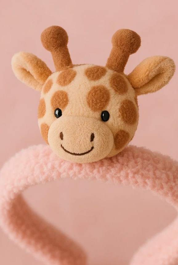 Adorable Plush Toy Baby Headband with Bunny Design - Soft and Comfortable for Newborns