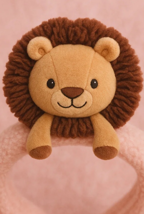 Adorable Plush Toy Baby Headband with Elephant Design - Soft and Comfortable for Newborns