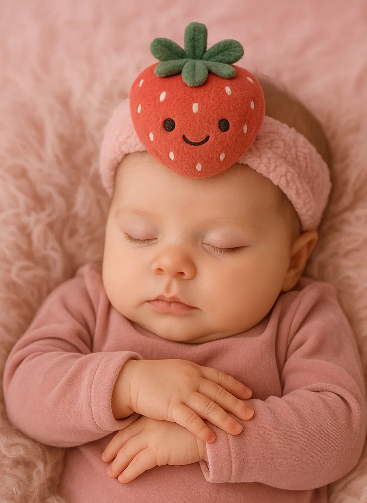 Roztomilý dětský elastický pás s plyšovou hvězdou moře