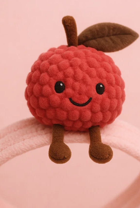 かわいいラズベリーのぬいぐるみベビーヘアバンド