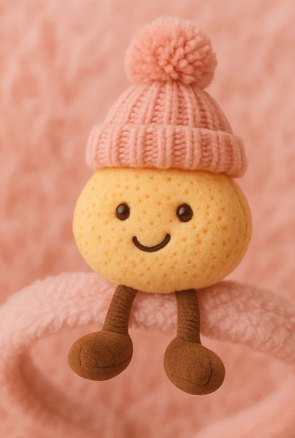 Lindo bandana de frutilla de peluche para bebé