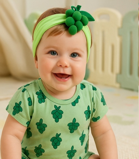 Grape Plush Headband for Babies