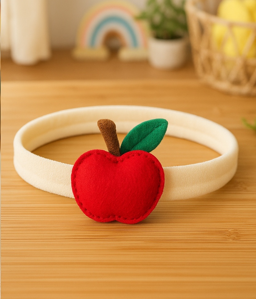 Apple Plush Headband for Babies