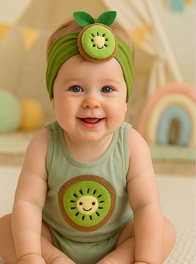 Kiwi Plush Headband for Babies