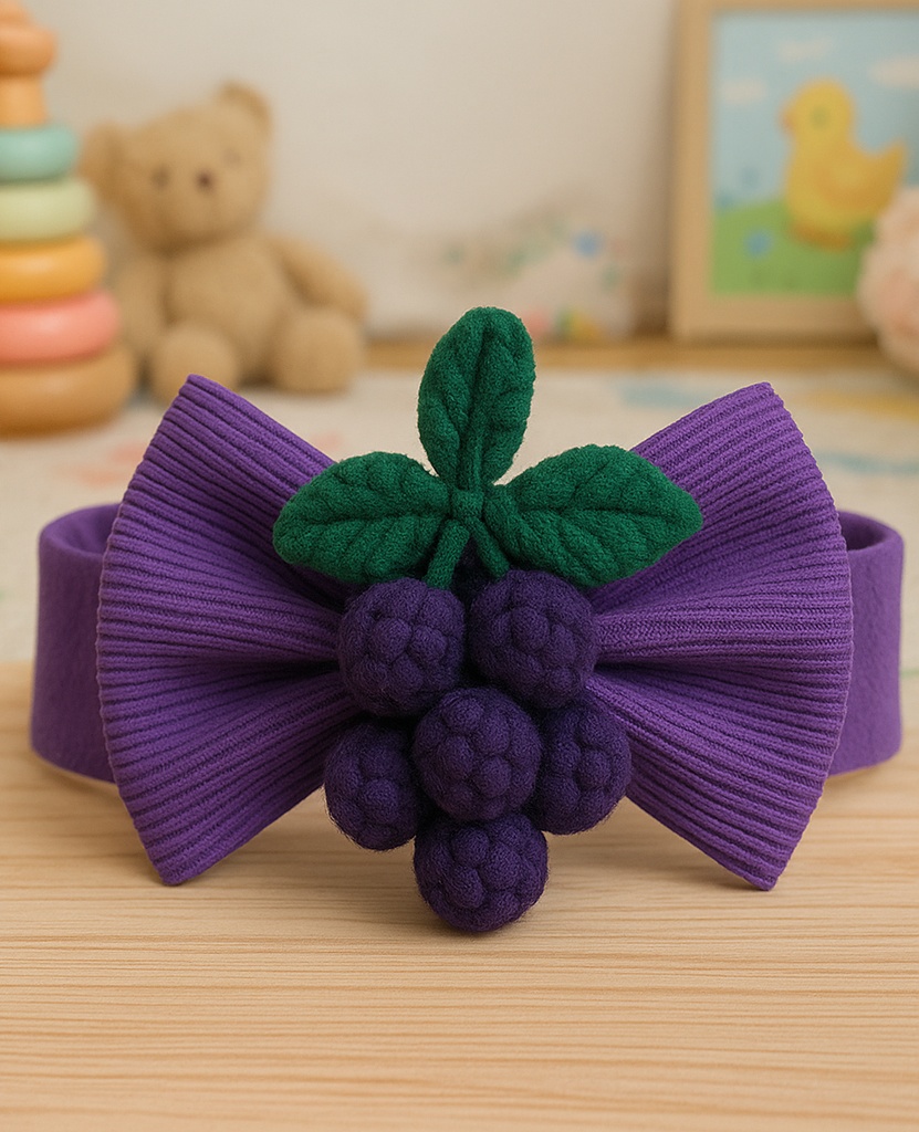 Purple Grape Plush Headband for Babies