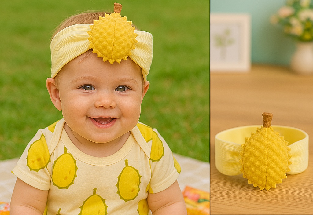 Durian Plush Headband for Babies