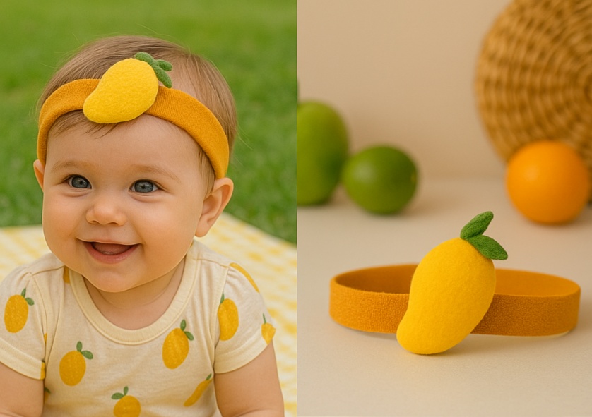 Mango Plush Headband for Babies