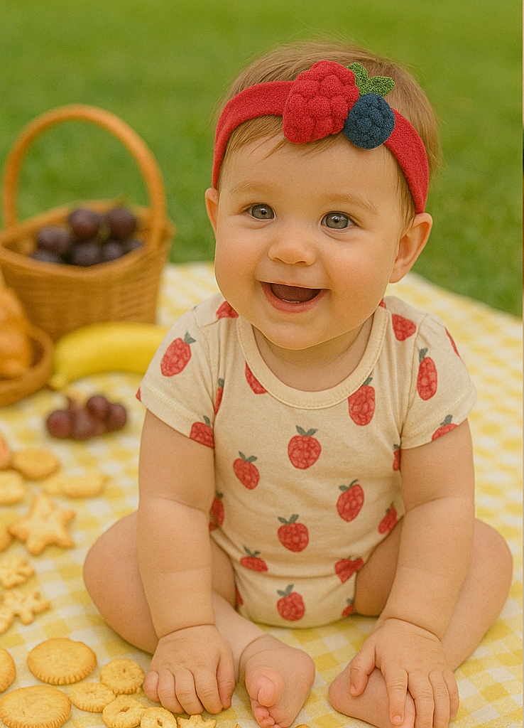 Berry Plush Headband for Babies