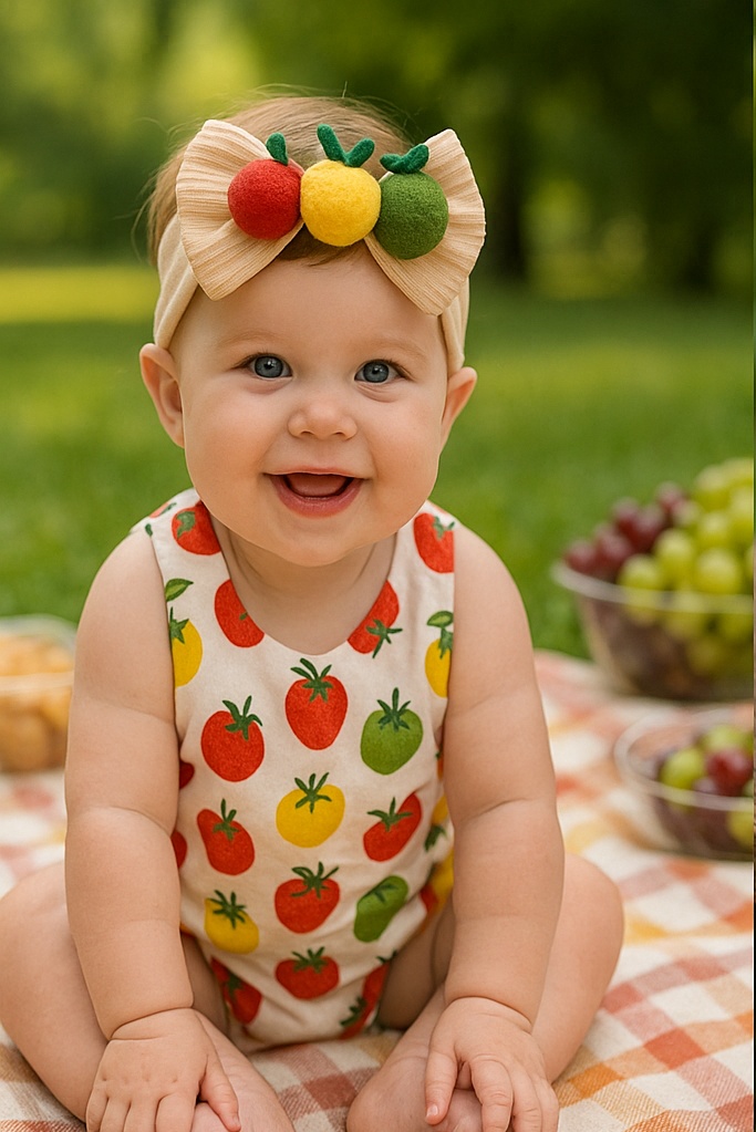 Bell Pepper Plush Headband for Babies