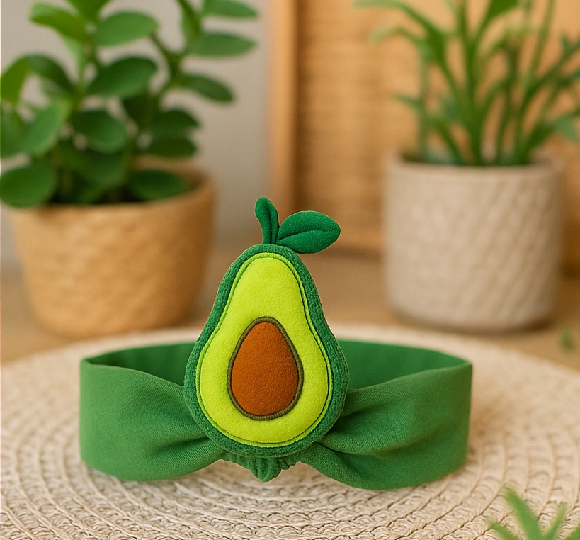 Avocado Plush Baby Headband