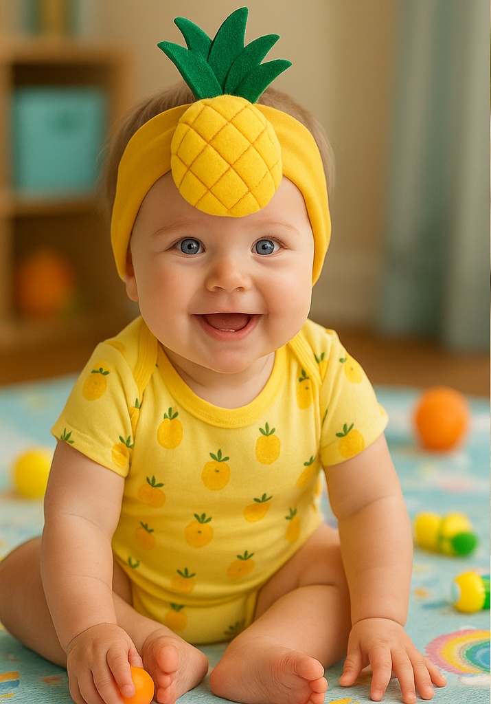 Pineapple Plush Baby Headband