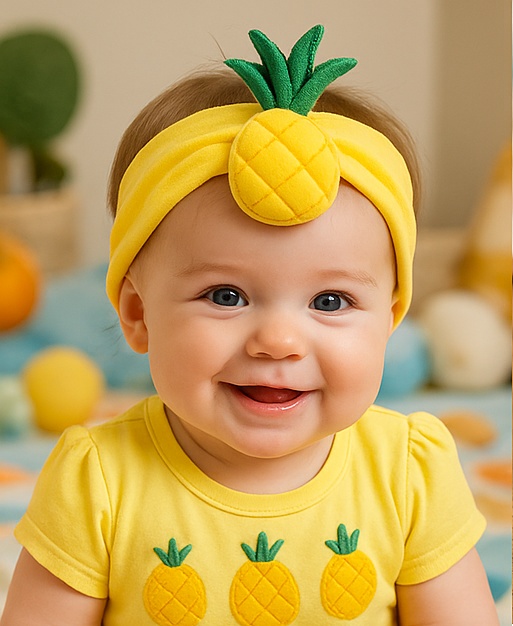 Pineapple Plush Toy Baby Headband