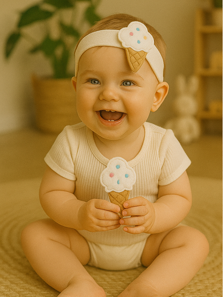 Ice Cream Plush Headband for Babies