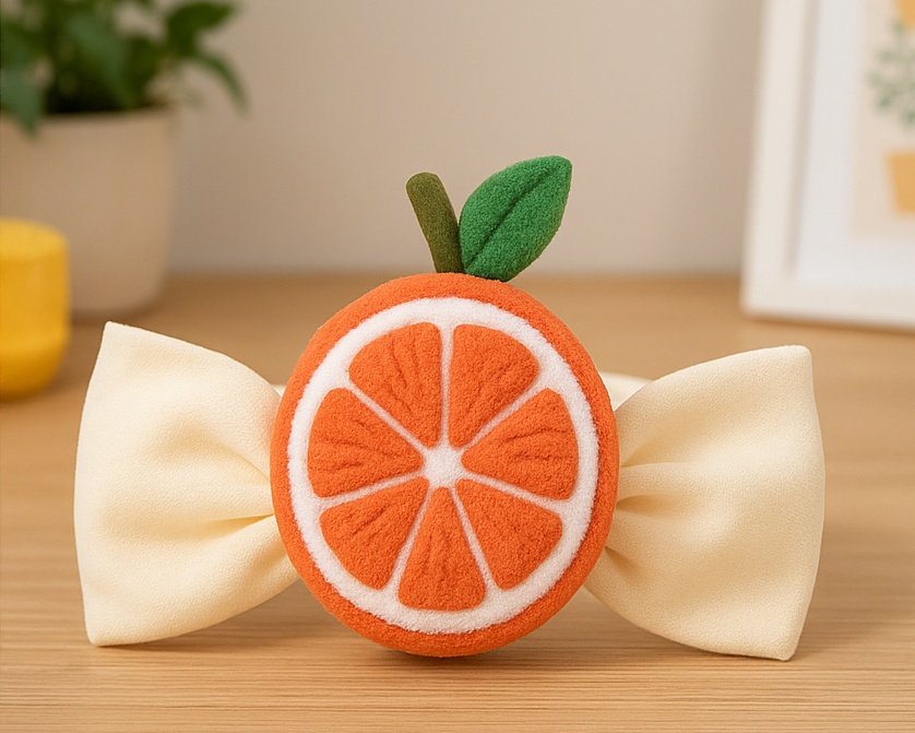 Cute Orange Fruit Baby Headband – Soft, Stretchy, and Stylish for Your Baby