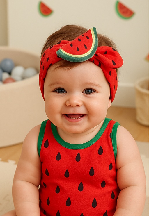 Watermelon Plush Headband for Babies