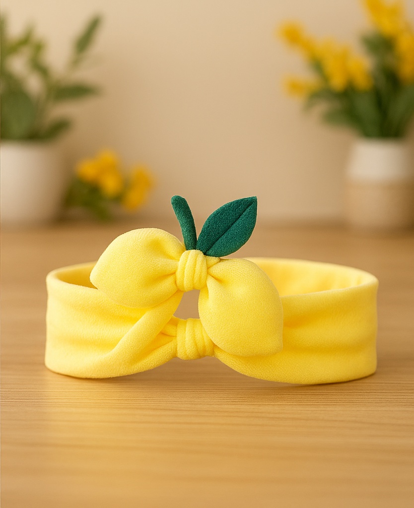 Lemon Plush Headband for Babies