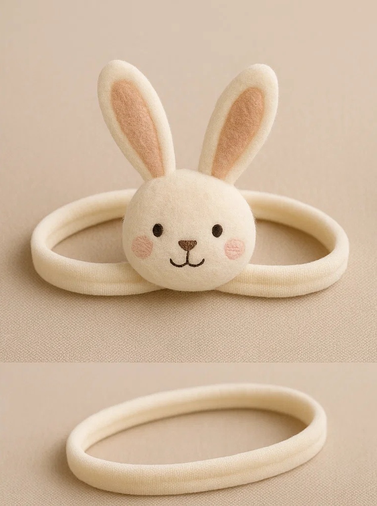 Cute Bunny Ears Baby Headband - Soft and Adjustable for Infants & Toddlers