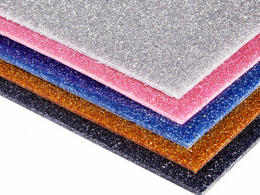 Pearlescent acrylic board