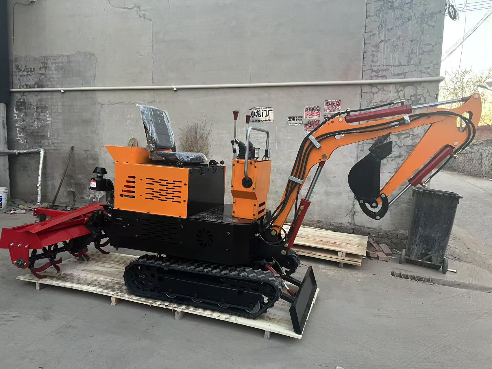 35hp excavator and rotary tiller