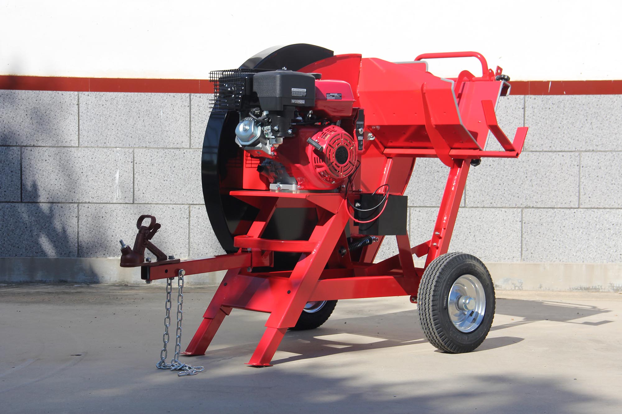 15hp log saw with trailer type e-start