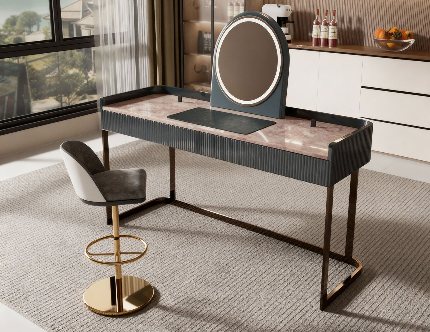 LUXEGOW Collaborates with Renowned Designer to Launch Co-Branded Light Luxury Vanity Table