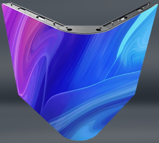 90° Corner LED display