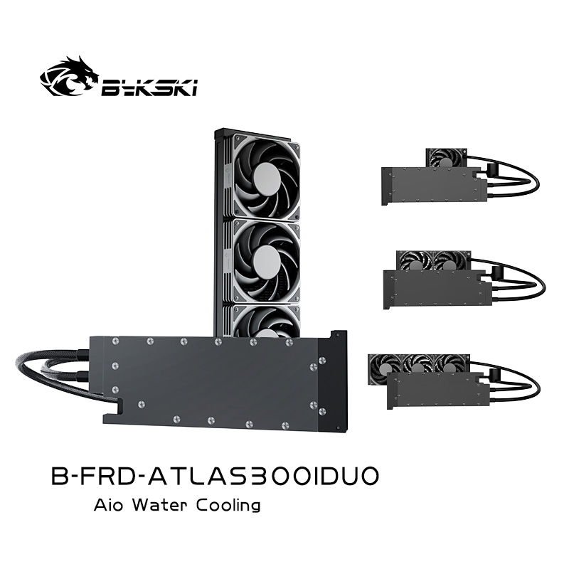 Bykski B-FRD-ATLAS300IDUO-X Integrated Water Cooled Ascend Atlas 300I Duo Graphics Card