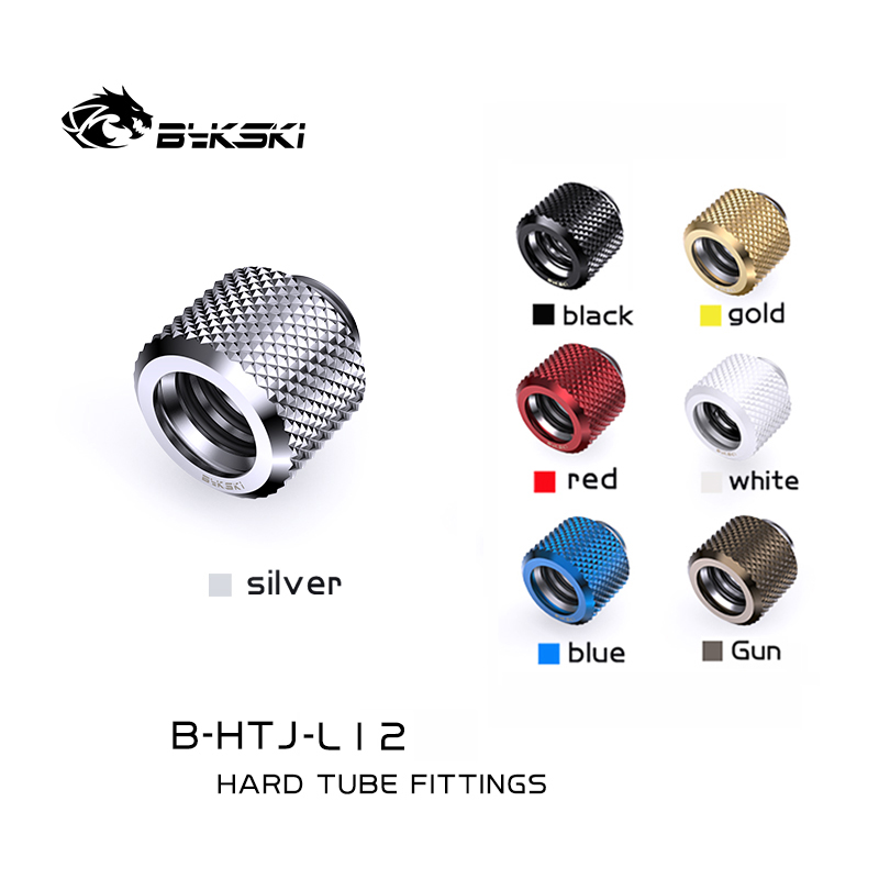 Bykski B-HTJ-L12 12mm fine diamond pattern hard tube fast screw G1/4 thread 4 layer seal ring