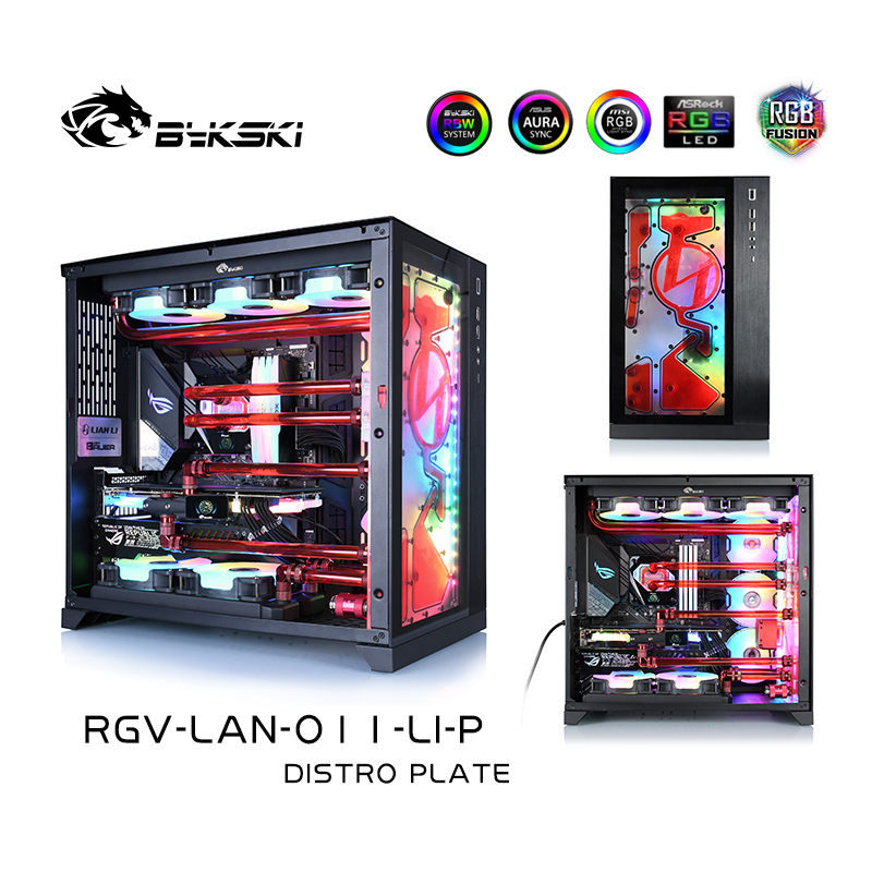 Bykski RGV-LAN-O11-LI-P DISTRO PLATE  LIAN LI O11 chassis