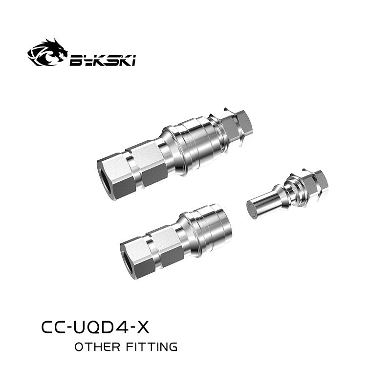 Bykski CC-UQD4-X stainless steel water stop valve quick release server data center liquid cooled quick connector