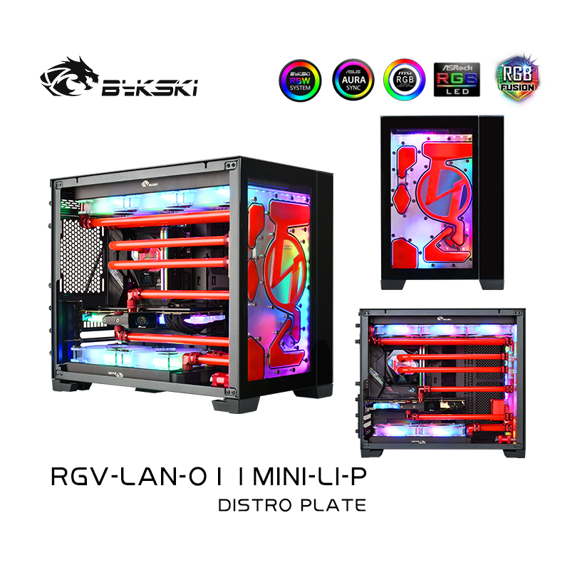 Bykski RGV-LAN-O11MINI-LI-P DISTRO PLATE LIAN LI O11MINI
