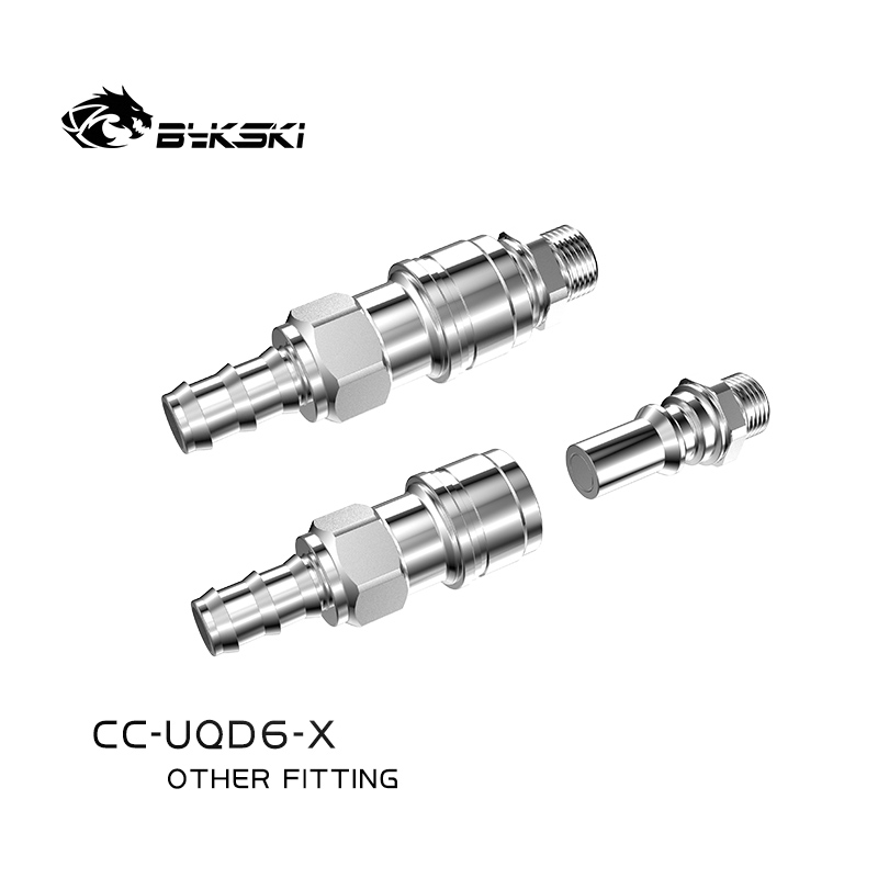 Bykski CC-UQD6-X stainless steel water stop valve quick release server data center liquid cooled quick connector