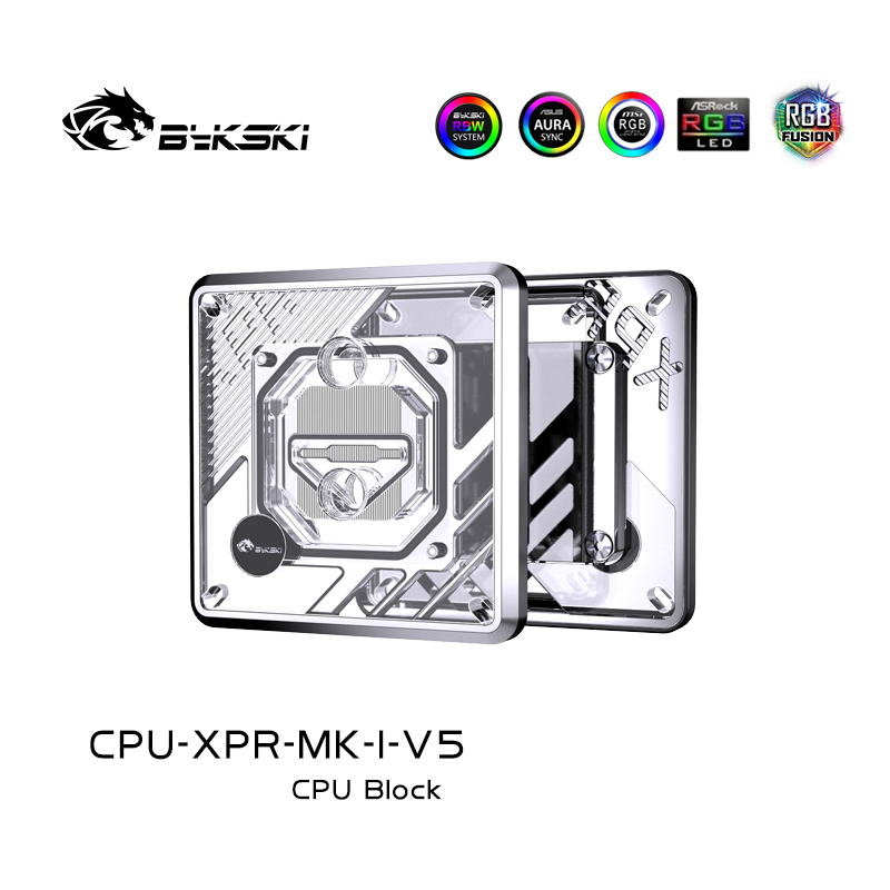 Bykski CPU-XPR-MK-I/M-V5 CPU水冷头 Intel /AMD 0.2Jet microchannel